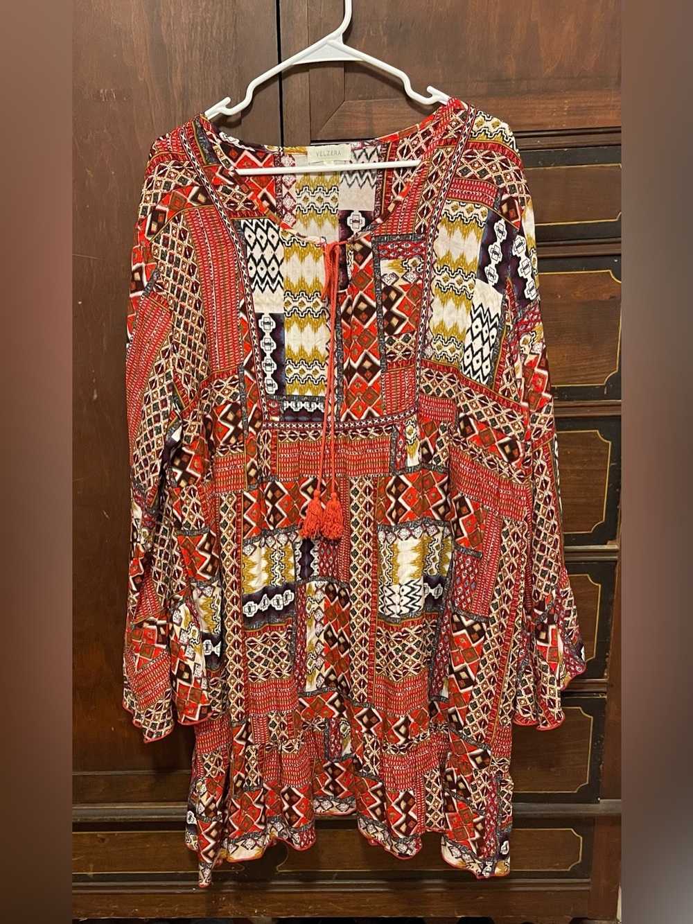 Velzara Bohemian Patchwork Dress 3XL